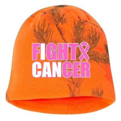 I Can Fight Cancer Breast Cancer Awareness Kati - Camo Knit Beanie