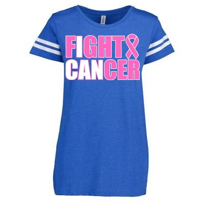 I Can Fight Cancer Breast Cancer Awareness Enza Ladies Jersey Football T-Shirt