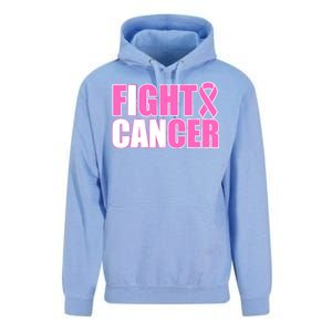 I Can Fight Cancer Breast Cancer Awareness Unisex Surf Hoodie