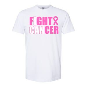 I Can Fight Cancer Breast Cancer Awareness Softstyle CVC T-Shirt