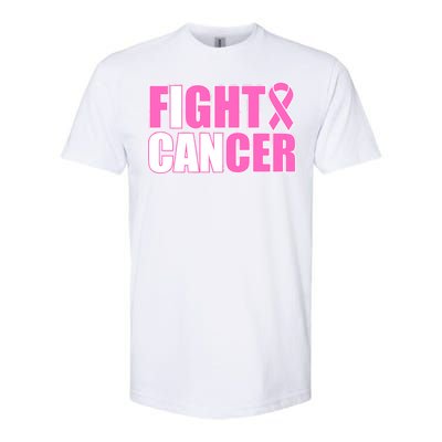 I Can Fight Cancer Breast Cancer Awareness Softstyle® CVC T-Shirt