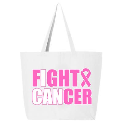 I Can Fight Cancer Breast Cancer Awareness 25L Jumbo Tote