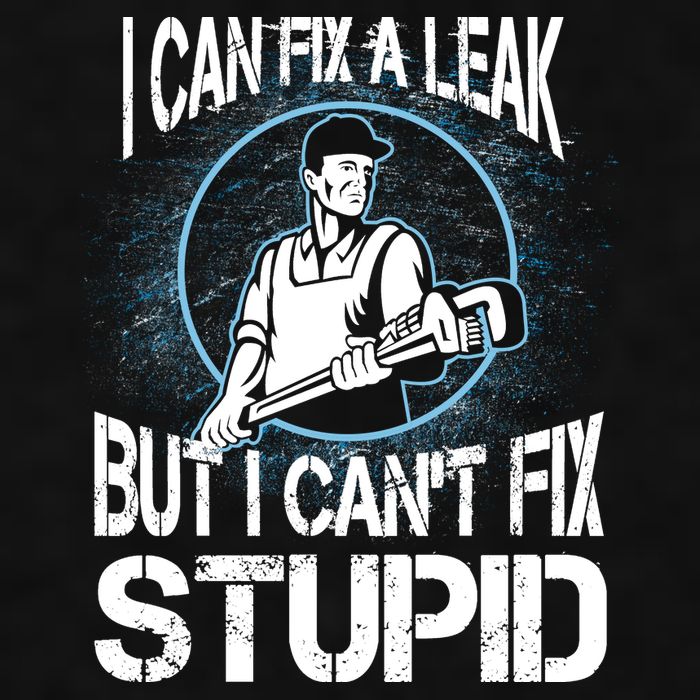 I Can Fix A Leak But Can't Fix Stupid Ladies PosiCharge Tri-Blend Wicking Tank