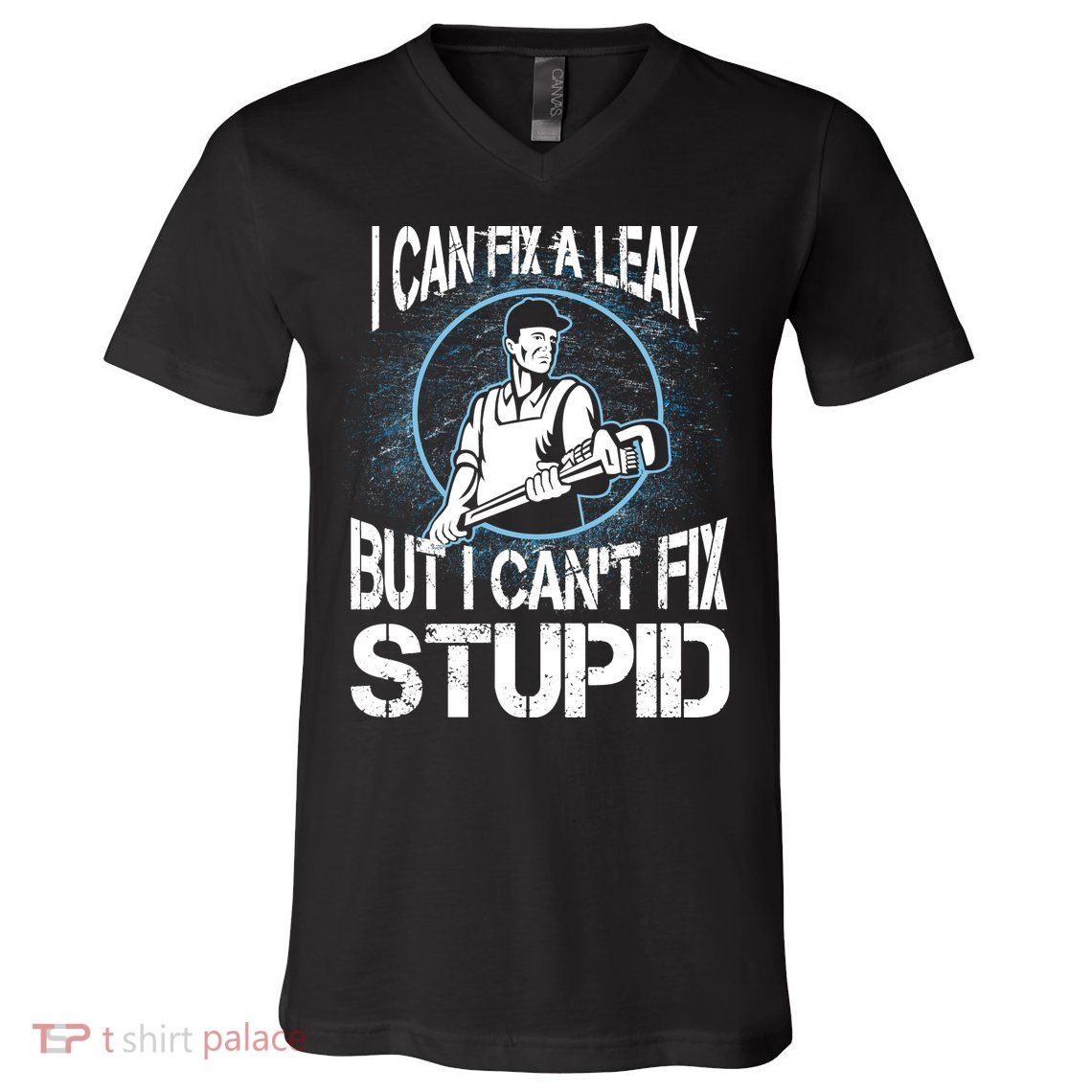 I Can Fix A Leak But Can't Fix Stupid V-Neck T-Shirt