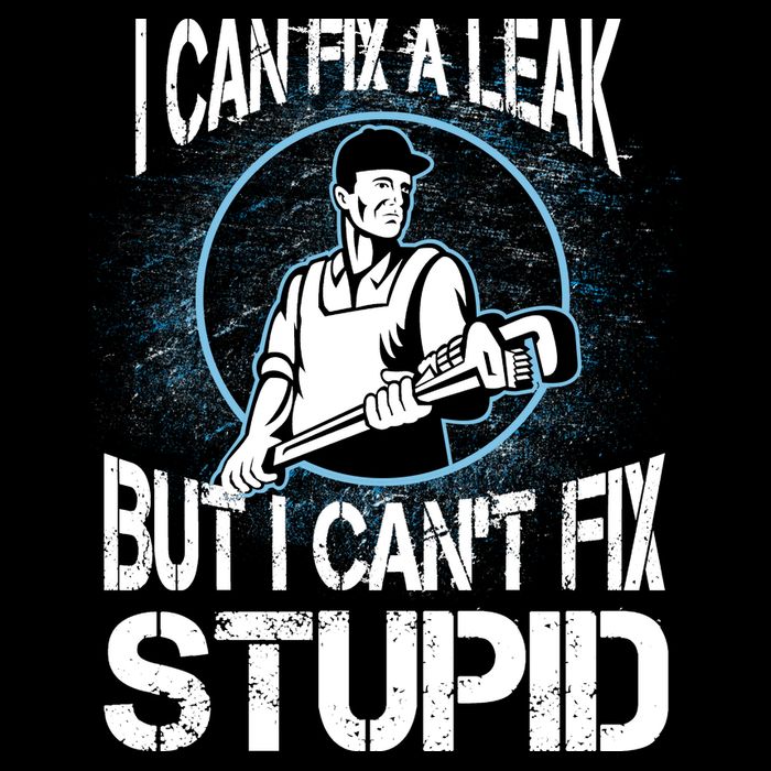I Can Fix A Leak But Can't Fix Stupid Flat Bill Trucker Hat