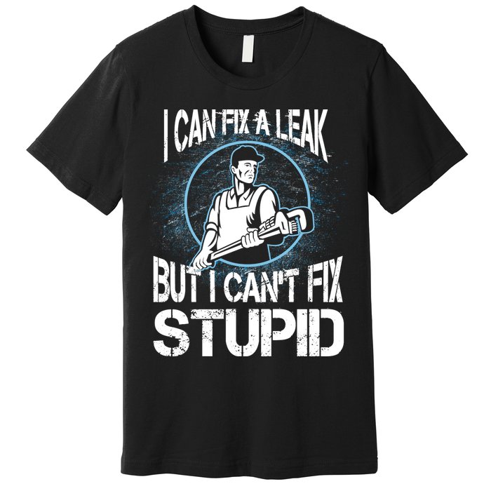 I Can Fix A Leak But Can't Fix Stupid Premium T-Shirt