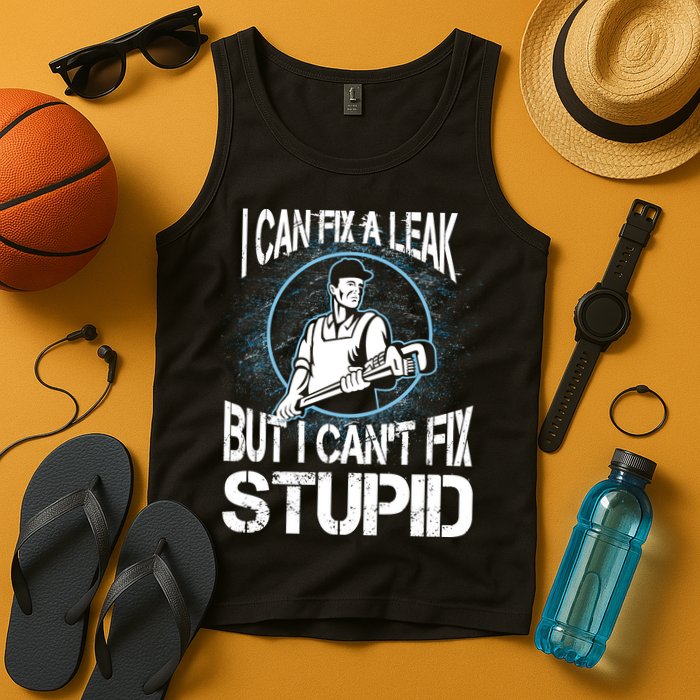I Can Fix A Leak But Can't Fix Stupid Tank Top