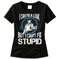 I Can Fix A Leak But Can't Fix Stupid Womens T-Shirt