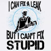 I Can Fix A Leak But Can't Fix Stupid Garment-Dyed Sweatshirt