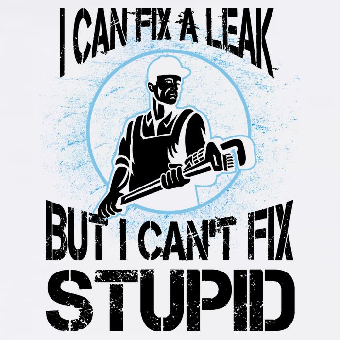 I Can Fix A Leak But Can't Fix Stupid Garment-Dyed Sweatshirt