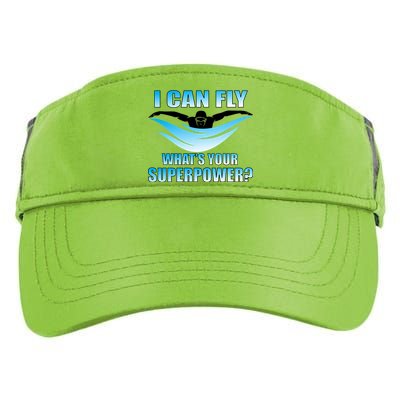 I Can Fly What's Your Superpower Swimming Adult Drive Performance Visor