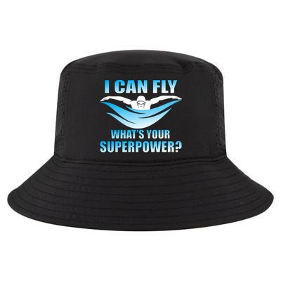 I Can Fly What's Your Superpower Swimming Cool Comfort Performance Bucket Hat