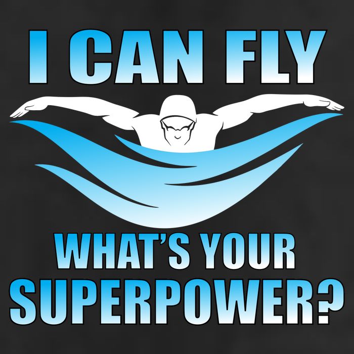 I Can Fly What's Your Superpower Swimming Cool Comfort Performance Bucket Hat