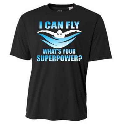 I Can Fly What's Your Superpower Swimming Cooling Performance Crew T-Shirt