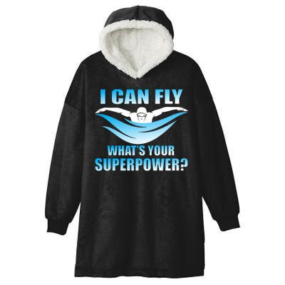 I Can Fly What's Your Superpower Swimming Hooded Wearable Blanket