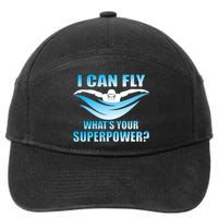 I Can Fly What's Your Superpower Swimming 7-Panel Snapback Hat