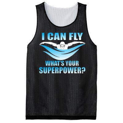 I Can Fly What's Your Superpower Swimming Mesh Reversible Basketball Jersey Tank