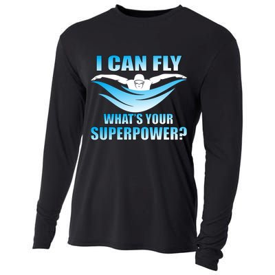 I Can Fly What's Your Superpower Swimming Cooling Performance Long Sleeve Crew
