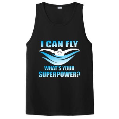 I Can Fly What's Your Superpower Swimming PosiCharge Competitor Tank