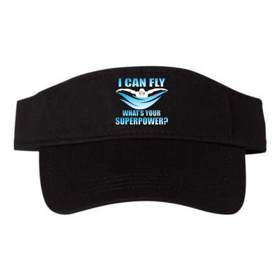 I Can Fly What's Your Superpower Swimming Valucap Bio-Washed Visor