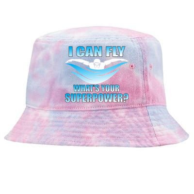 I Can Fly What's Your Superpower Swimming Tie-Dyed Bucket Hat