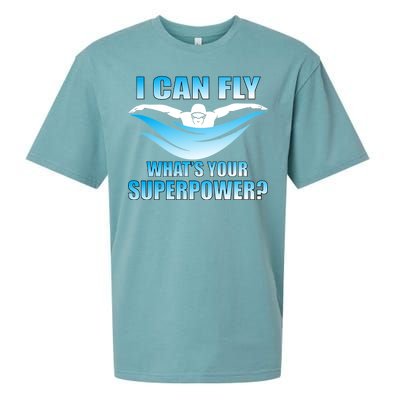 I Can Fly What's Your Superpower Swimming Sueded Cloud Jersey T-Shirt