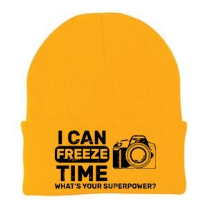 I Can Freeze Time What's Your Superpower? Knit Cap Winter Beanie