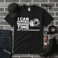 I Can Freeze Time What's Your Superpower? Tall T-Shirt