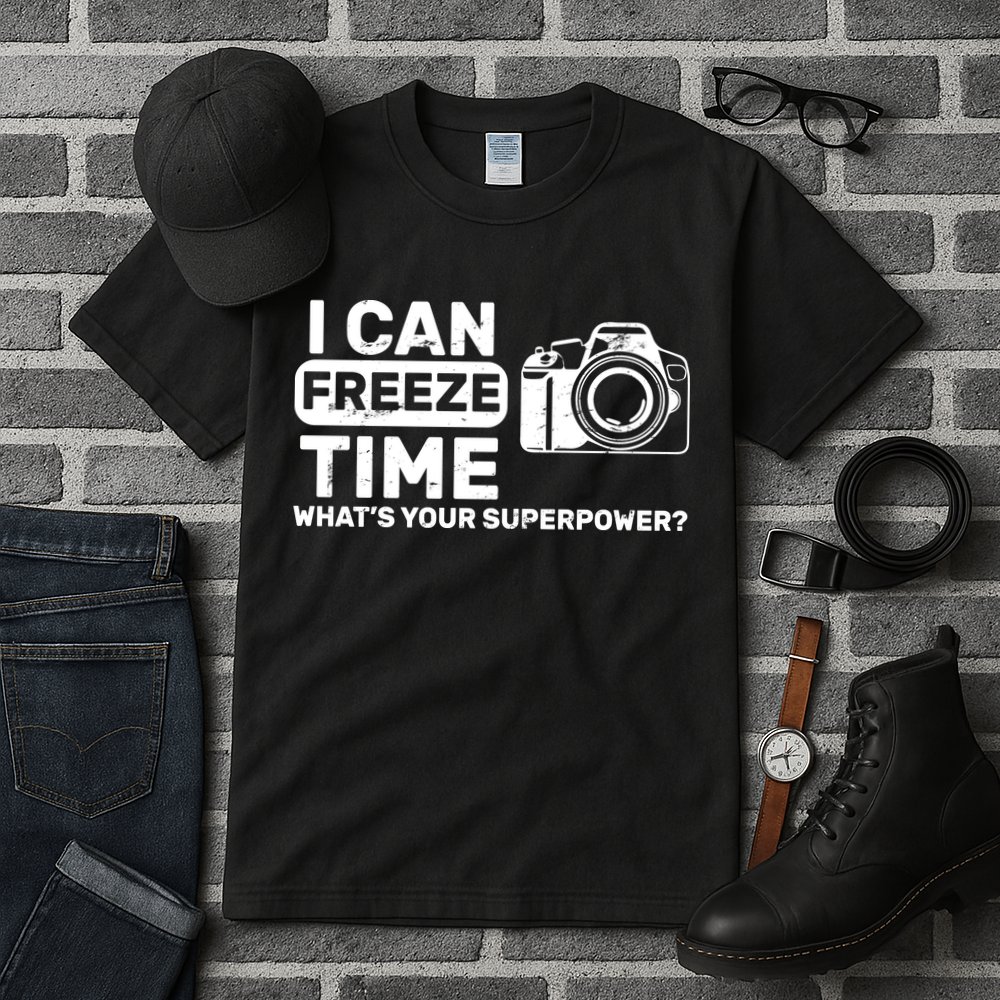 I Can Freeze Time What's Your Superpower? Tall T-Shirt