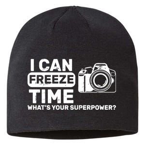 I Can Freeze Time What's Your Superpower? Sustainable Beanie