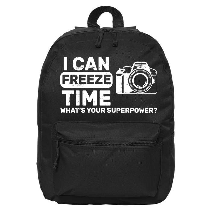 I Can Freeze Time What's Your Superpower? 16 in Basic Backpack