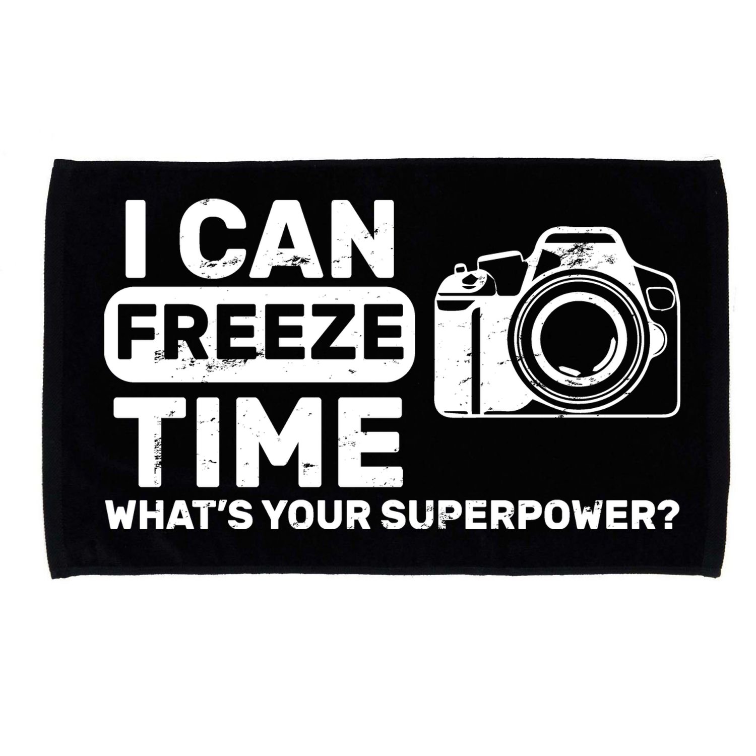 I Can Freeze Time What's Your Superpower? Microfiber Hand Towel