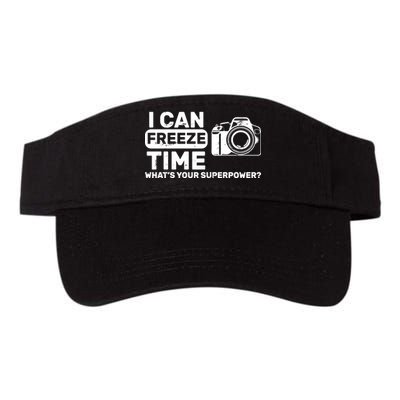 I Can Freeze Time What's Your Superpower? Valucap Bio-Washed Visor