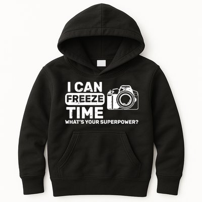 I Can Freeze Time What's Your Superpower? Kids Hoodie