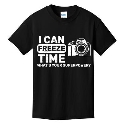 I Can Freeze Time What's Your Superpower? Kids T-Shirt