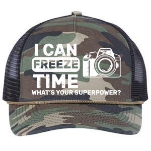 I Can Freeze Time What's Your Superpower? Retro Rope Trucker Hat Cap