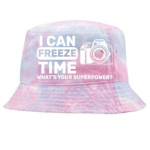 I Can Freeze Time What's Your Superpower? Tie-Dyed Bucket Hat