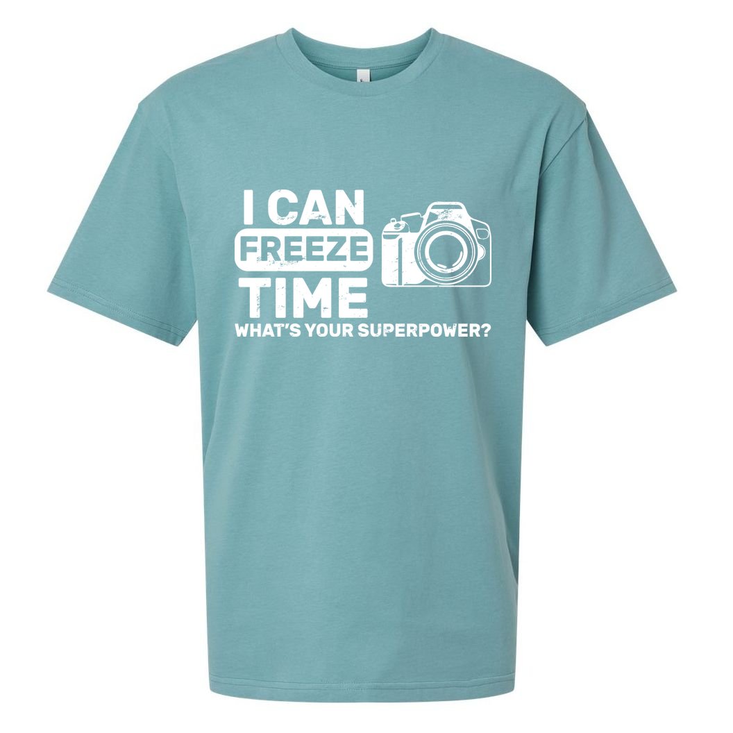 I Can Freeze Time What's Your Superpower? Sueded Cloud Jersey T-Shirt
