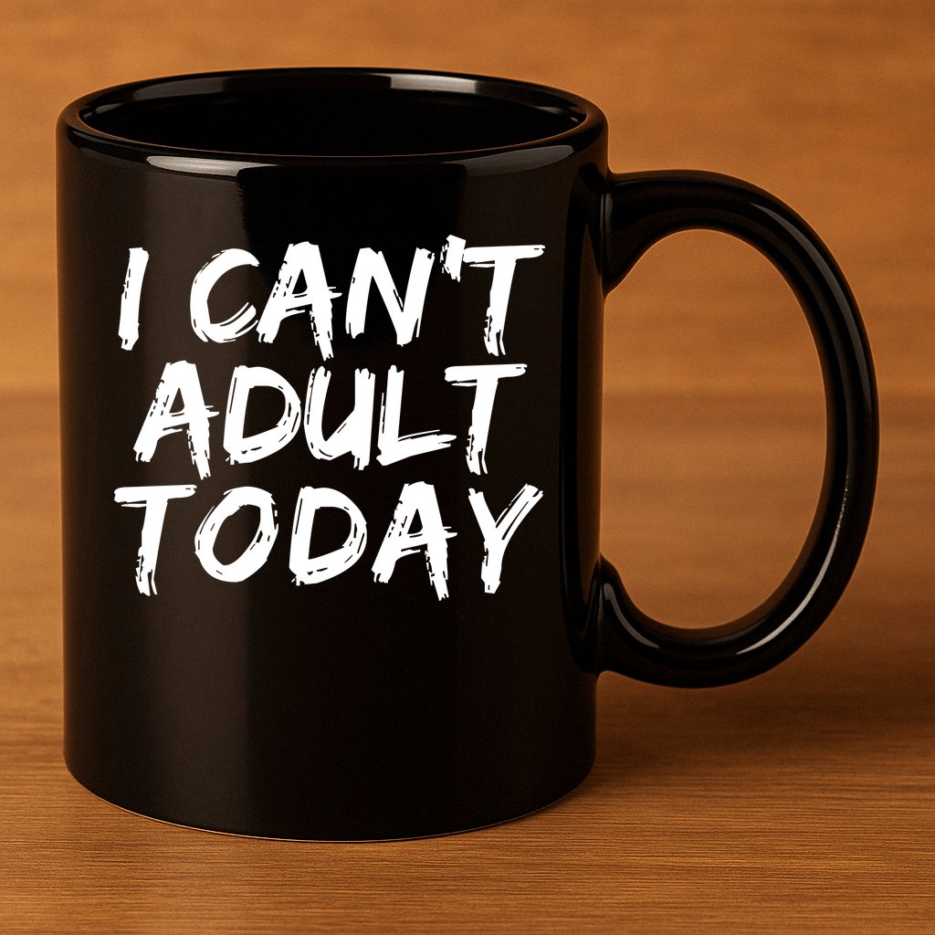 I Can't Adult Today 11oz C Handle Ceramic Mug