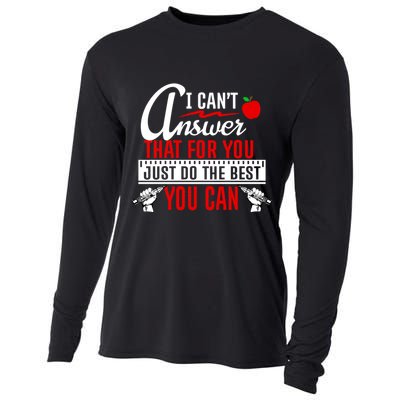 I Cant Answer That Just Do The Best You Can Cooling Performance Long Sleeve Crew