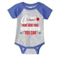 I Cant Answer That Just Do The Best You Can Infant Baby Jersey Bodysuit