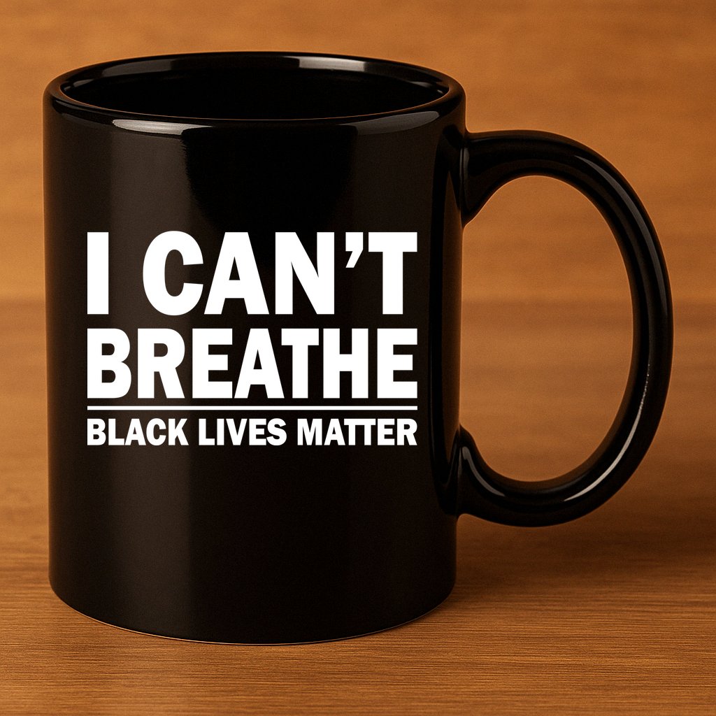 I Can't Breathe Black Lives Matter 11oz C Handle Ceramic Mug
