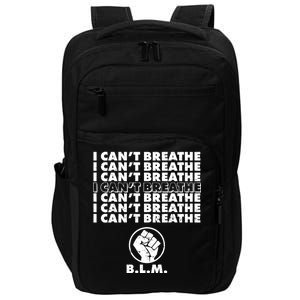 I Can't Breathe Black Lives Matter BLM Fist Impact Tech Backpack