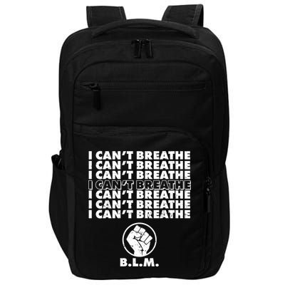 I Can't Breathe Black Lives Matter BLM Fist Impact Tech Backpack