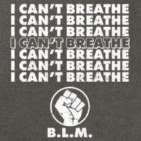 I Can't Breathe Black Lives Matter BLM Fist Cotton Canvas Backpack
