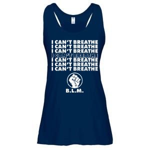 I Can't Breathe Black Lives Matter BLM Fist Ladies Essential Flowy Tank