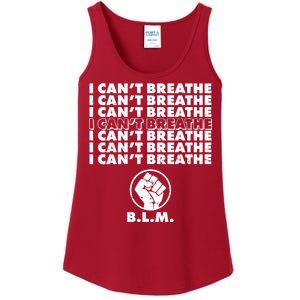 I Can't Breathe Black Lives Matter BLM Fist Ladies Essential Tank