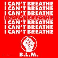I Can't Breathe Black Lives Matter BLM Fist Poster