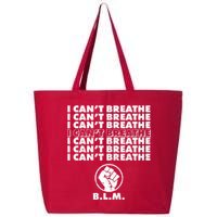 I Can't Breathe Black Lives Matter BLM Fist 25L Jumbo Tote