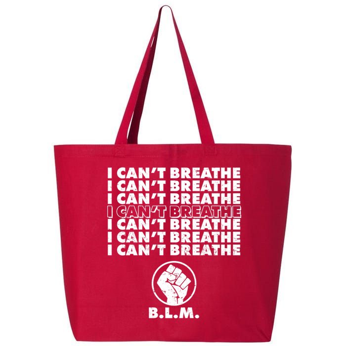 I Can't Breathe Black Lives Matter BLM Fist 25L Jumbo Tote